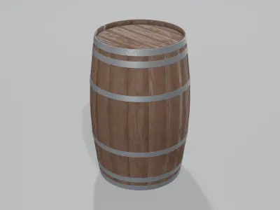 Heavy Toasted British Barrel 3D model