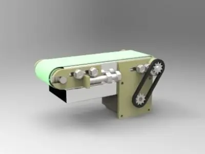 Conveyor machine with handle Free 3D model
