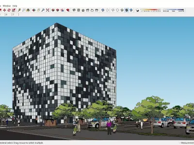 Sketchup Office building G10 3D model