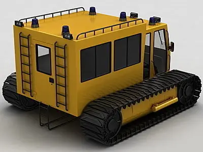 Snowcat bulldozer 3D model