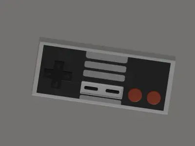 Classic Controller Low-poly 3D model