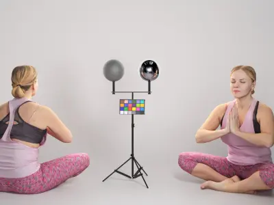 Yoga people 19 3D model