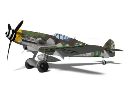 Messerschmitt Bf 109 K4 3D model