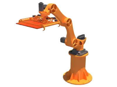 brazo robotico 3D model