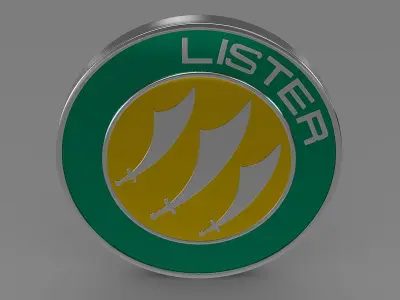 lister logo 3D model by Sergey
