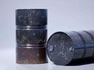 Metal Barrel Free low-poly 3D model purchase