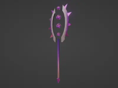 FANTASTIC DOUBLE SWORD Low-poly 3D model