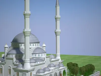 CLASSICAL OTTOMAN EMPIRE MOSQUE 3D model