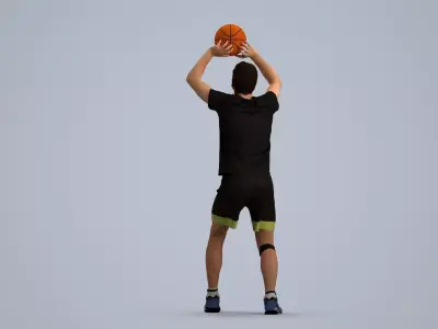 00510Gael009 - Adult Caucasian man standing in athletic wear 3D model
