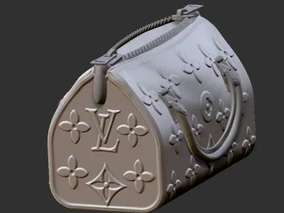 purse art deco 3D print model
