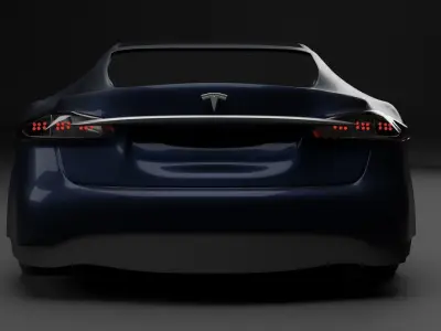 tesla car s 2013 Free 3D model