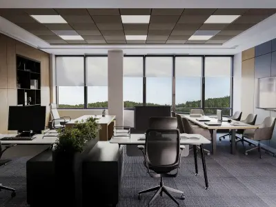 Best Small Office Room - Interior Designed 3D model