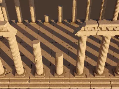 Roman Ruins Asset Pack Free 3D model