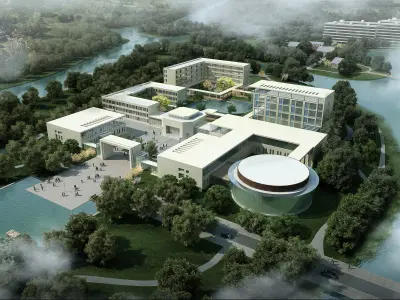 3Dmax fashion city commercial square building 249 3D model