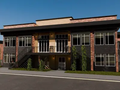 Industrial Building - Blender 3D model