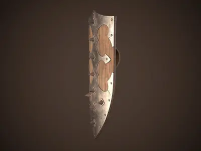 Knight Shield 05 Low-poly 3D model