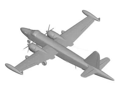 Lockheed P-2 Neptune 3D model purchase