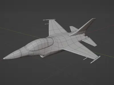 F16 jet  3D model