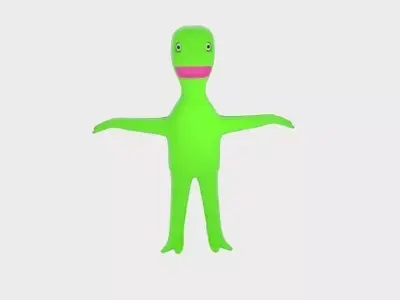 Spacemonster toy dinosaur Low-poly 3D model