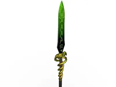 Hermes Spear - Assassins Creed Low-poly 3D model