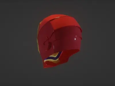 Iron Man Helmet Low-poly 3D model buy