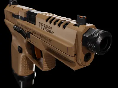 Canik TP9 Elite Combat - Custom Low-poly 3D model
