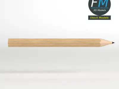 Small Pencil Low-poly 3D model