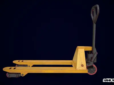 Hand Pallet Truck Low-poly 3D model