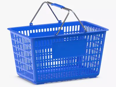 Plastic Shopping Crate 01 3D model