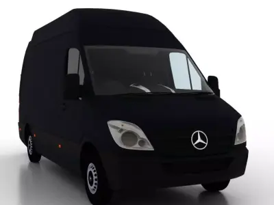 Mercedes Benz Sprinter L2H3 2009 Cargo UK 3D model