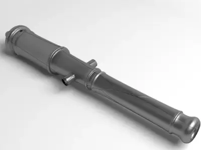 Saker Cannon 3D model