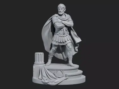 Hannibal Barca Collectible Historical Ancient Warrior tunisia 3D print model
