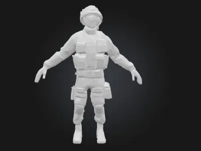 Camouflage Operator  Master of the Hidden Terrain 3D model