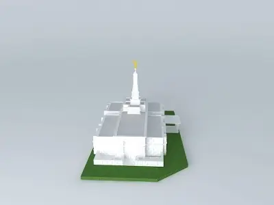 LDS. Templo Mormon, Baton Rouge Louisiana 94 th. operating Te... Free 3D model