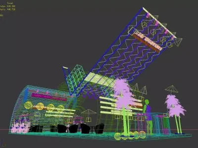 Exhibition - Area -6X15-3DMAX2009-012 3D model