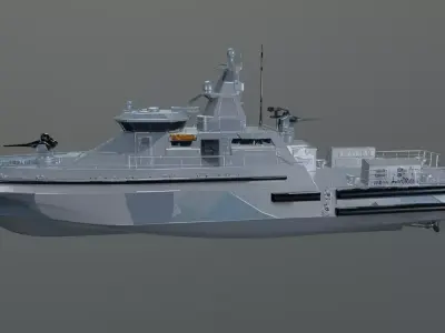 patrol boat 3D model