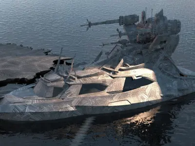 Assassin Cruise ship Advanced 2  3D model