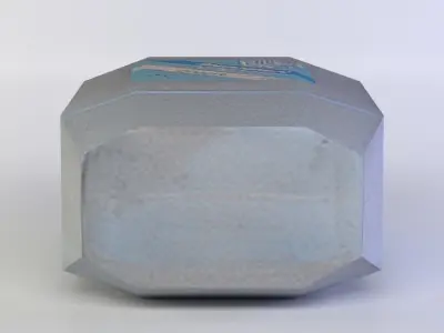 White canister1 Low-poly 3D model