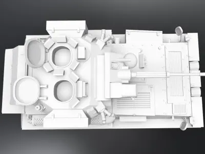 FV107 Scimitar scale model  3D print model