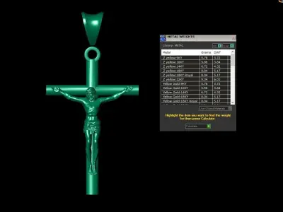 Cross Jesus simple D5 3D print model