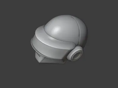 Daft punk Thomas Bangalter helmet 3D model