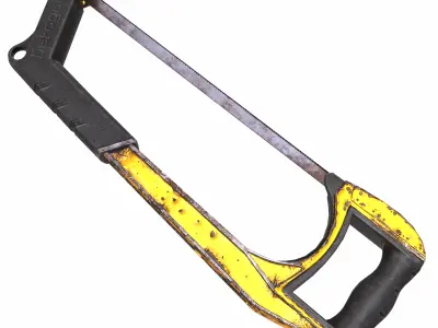 Saw Gardening Tool Low Poly Low-poly 3D model