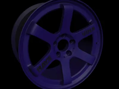TE37 Ultra Track Edition Low-poly 3D model