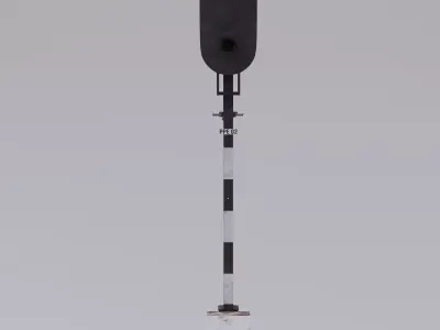 Railway Traffic light - High poly 3D model