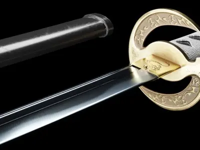 Samurai Sword Free 3D model