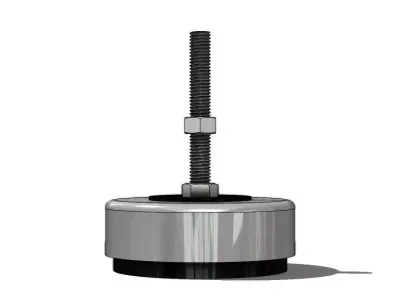Vibra Stop Tradicional Rosca 1-2pol x 4pol Anti Vibration Damper 3D model