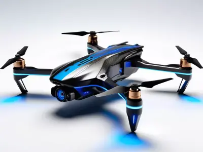 Futuristic Camera Drone 3D Model 3D model