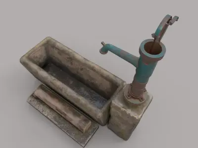 Hand Water Pump 3D model