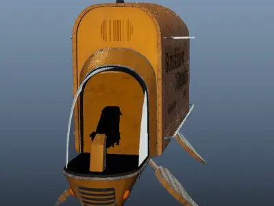 Efficient Logistics Warrior - The Container Truck 3D model