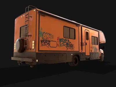 Campervan Low-poly 3D model
